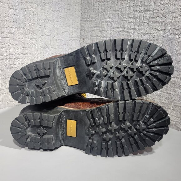 Georgia G7313 Men's Size 10M Brown Leather Steel Toe Waterproof Logger Boots - Picture 8 of 11